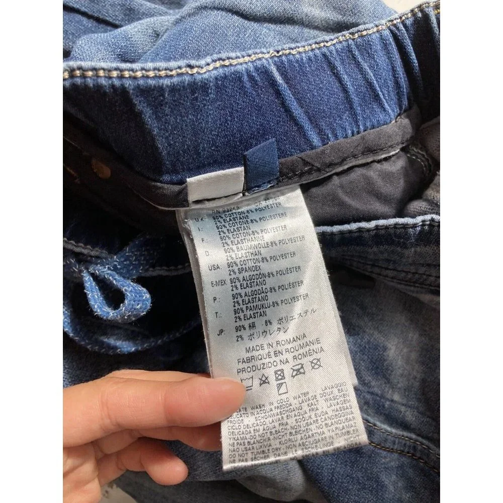 Men's DIESEL Narrot Distressed Medium Rinse Cotton Sweatpant Jeans, Size 34 - Picture 12 of 13